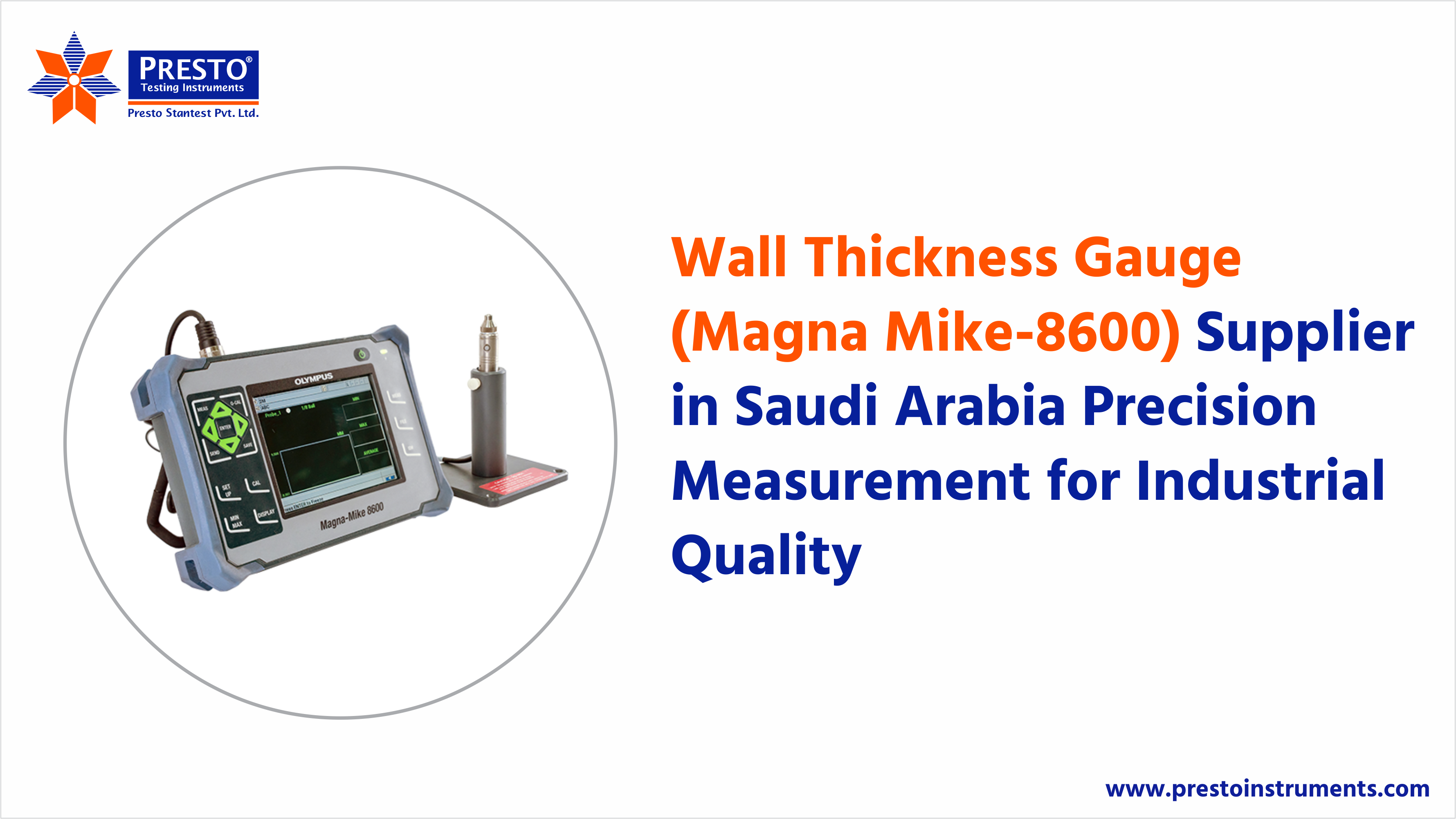 Wall Thickness Gauge (Magna Mike-8600) Supplier in Saudi Arabia: Precision Measurement for Industrial Quality
