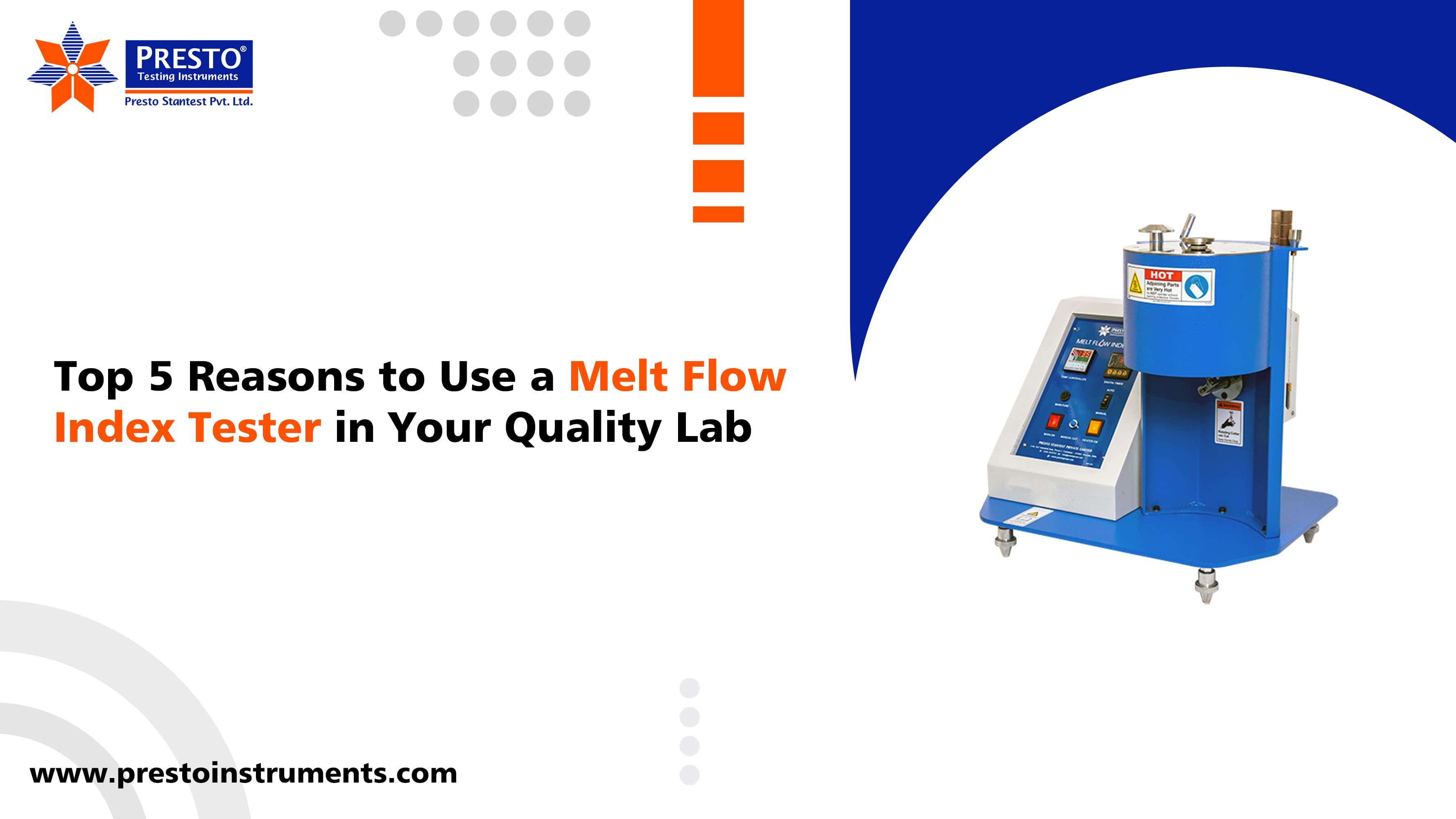 Top 5 Reasons to Use a Melt Flow Index Tester in Your Quality Lab
