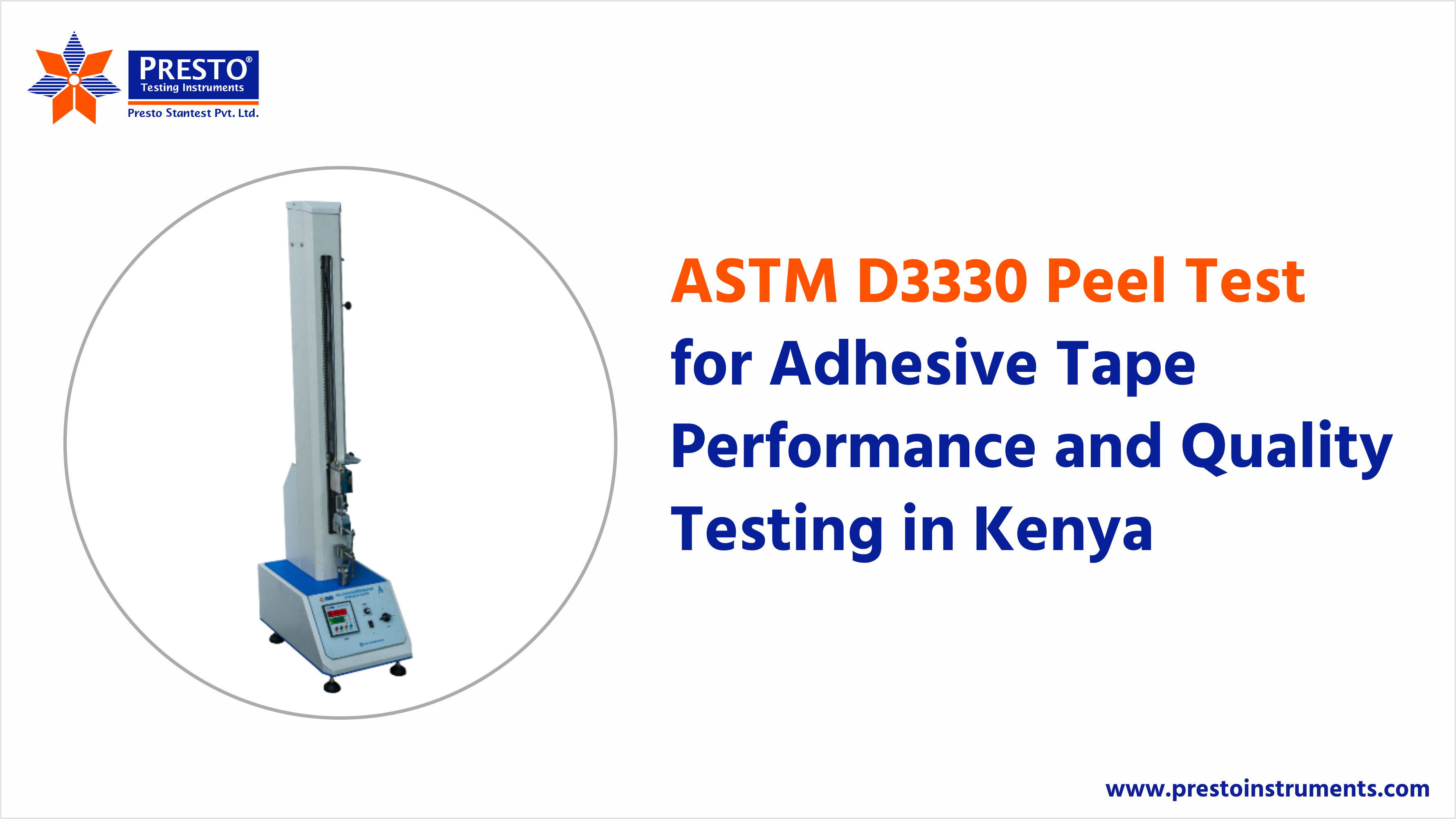 ASTM D3330 Peel Test for Adhesive Tape Performance and Quality Testing in Kenya